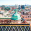 view from st. stephen's cathedral over stephansplatz square in vienna, capital of austria on sunny day