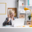 portrait middle aged businesswoman office